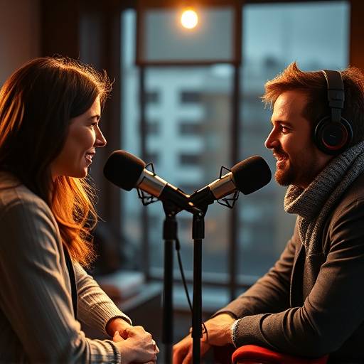 Person Interviewing another Person for a Podcast - Interview Techniques